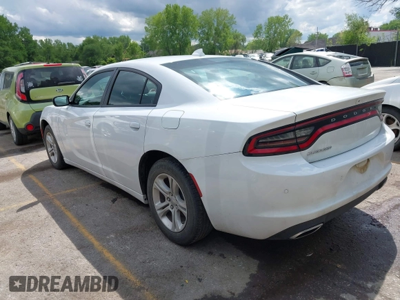 2023 Dodge Charger SXT with VIN 2C3CDXBG3PH518747, listed as a IAAI auction lot 42174270 with 51,956 mi miles. Bid and sale history available at carsss.com. Image 3.