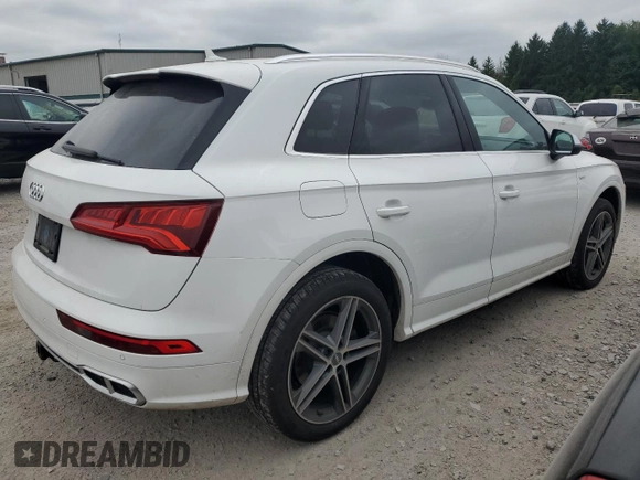 2018 Audi SQ5 Premium Plus with VIN WA1A4AFY9J2209331, listed as a Copart auction lot 68741054 with 86,407 mi miles and Salvage Title. Bid and sale history available at DreamBid. Image 3.