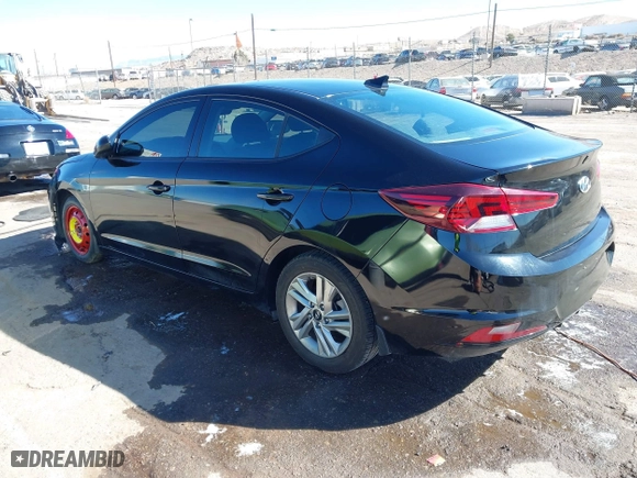 2020 Hyundai Elantra SEL with VIN KMHD84LF0LU927820, listed as a IAAI auction lot 41645762 with 47,111 mi miles. Bid and sale history available at carsss.com. Image 3.