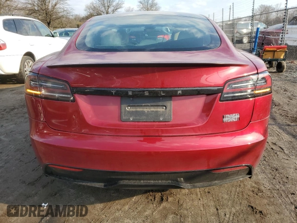 2023 Tesla Model S Plaid с VIN 5YJSA1E60PF528755, выставлен на аукционе Copart как лот 43385815 с пробегом 17 406 миль миль и Списание • Salvage title. История ставок и продаж доступна на DreamBid. Изображение 6.