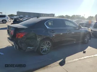 2014 Lexus GS 350 with VIN JTHCE1BLXE5021927, listed as a Copart auction lot 76541204 with 176,439 mi miles and Salvage Title. Bid and sale history available at carsss.com. Image 3.