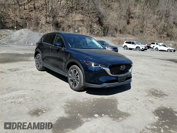 2022 Mazda CX-5 2.5 S Premium Plus Package with VIN JM3KFBEM6N0574048, listed as a Copart auction lot 52000625 with 21,039 mi miles and Salvage Title. Bid and sale history available at carsss.com. Image 12.