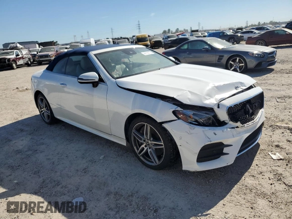 2018 Mercedes-Benz E-Class E 400 with VIN WDD1K6GB0JF057411, listed as a Copart auction lot 82135774 with 46,021 mi miles and Salvage Title. Bid and sale history available at carsss.com. Image 4.