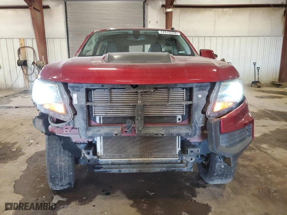 2021 Chevrolet Colorado 4WD ZR2 with VIN 1GCPTEE13M1140306, listed as a Copart auction lot 74315534 with 77,737 mi miles and Salvage Title. Bid and sale history available at carsss.com. Image 5.