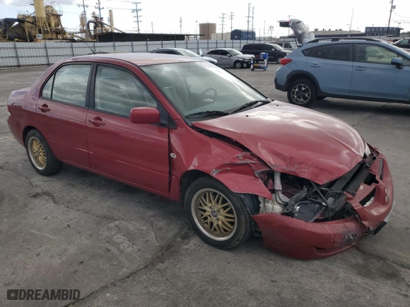 2005 Mitsubishi Lancer ES with VIN JA3AJ26E35U032035, listed as a Copart auction lot 80914944 with 101,438 mi miles and Salvage Title. Bid and sale history available at carsss.com. Image 4.