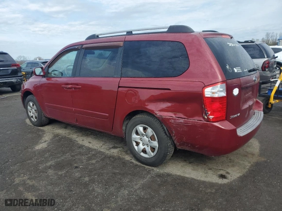 2006 Kia Sedona LX with VIN KNDMB233166049047, listed as a Copart auction lot 52493085 with 150,159 mi miles and Salvage Title. Bid and sale history available at carsss.com. Image 2.