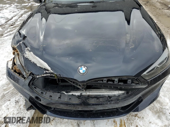 2023 BMW 8 Series 840i with VIN WBAAE4C03PCM06630, listed as a Copart auction lot 46220785 with 0 mi miles and Salvage Title. Bid and sale history available at carsss.com. Image 12.