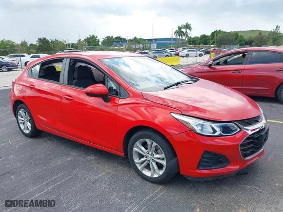 2019 Chevrolet Cruze LS with VIN 3G1BC6SMXKS596239, listed as a IAAI auction lot 40127703 with 49,701 mi miles. Bid and sale history available at carsss.com. Image 1.