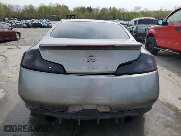 2007 Infiniti G35 with VIN JNKCV54EX7M900519, listed as a Copart auction lot 54781185 with Not Provided miles and Salvage Title. Bid and sale history available at DreamBid. Image 6.