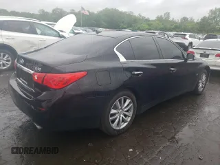 2017 Infiniti Q50 Premium with VIN JN1EV7ARXHM834006, listed as a Copart auction lot 57893235 with 65,068 mi miles and Salvage title. Bid and sale history available at DreamBid. Image 3.