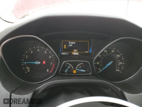 2015 Ford Focus SE with VIN 1FADP3K24FL381975, listed as a Copart auction lot 42531555 with 58,601 mi miles and Salvage Title. Bid and sale history available at carsss.com. Image 9.
