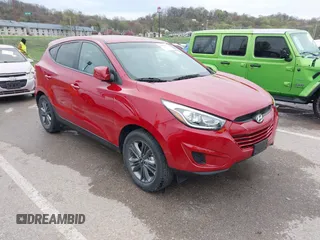 2015 Hyundai Tucson GLS with VIN KM8JT3AF1FU107443, listed as a IAAI auction lot 41894074 with 19,967 mi miles and . Bid and sale history available at DreamBid. Image 1.