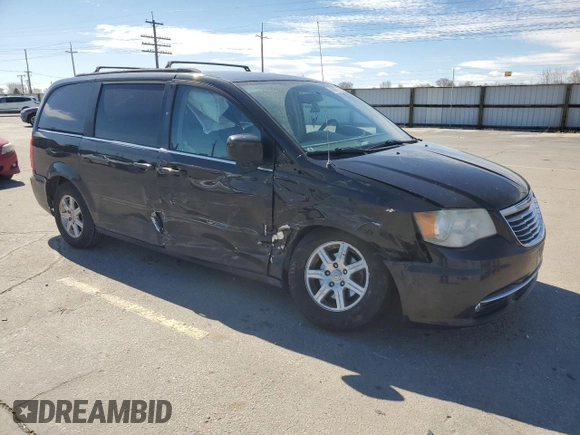 2013 Chrysler Town & Country Touring with VIN 2C4RC1BGXDR584370, listed as a Copart auction lot 50435755 with 134,299 mi miles and Salvage Title. Bid and sale history available at carsss.com. Image 4.