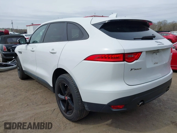 2018 Jaguar F-Pace 25t Premium with VIN SADCJ2FX7JA295057, listed as a IAAI auction lot 41912916 with 58,696 mi miles and . Bid and sale history available at DreamBid. Image 3.