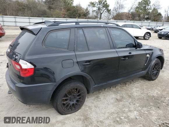 2004 BMW X3 2.5i with VIN WBXPA73494WC41339, listed as a Copart auction lot 89266205 with 0 mi miles and Salvage Title. Bid and sale history available at carsss.com. Image 3.