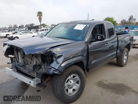 2022 Toyota Tacoma SR with VIN 3TYSX5EN8NT016817, listed as a IAAI auction lot 42140136 with 52,825 mi miles and . Bid and sale history available at DreamBid. Image 2.