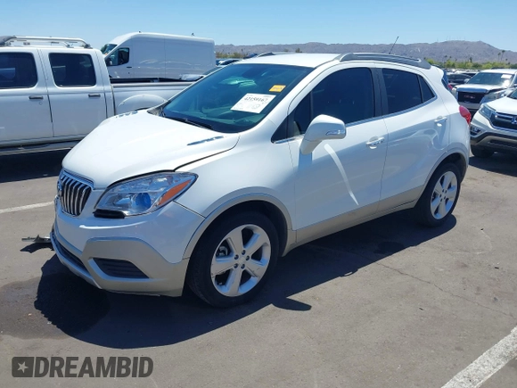 2015 Buick Encore with VIN KL4CJASBXFB200731, listed as a IAAI auction lot 42159167 with 53,205 mi miles. Bid and sale history available at carsss.com. Image 2.