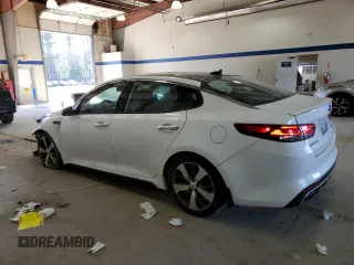 2016 Kia Optima SX Turbo with VIN 5XXGW4L26GG017489, listed as a Copart auction lot 42592995 with 120,423 mi miles and Salvage Title. Bid and sale history available at carsss.com. Image 2.