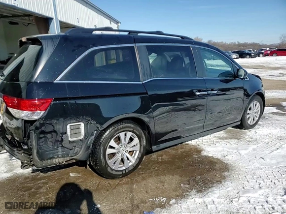 2014 Honda Odyssey EX-L with VIN 5FNRL5H65EB107557, listed as a Copart auction lot 45578575 with 130,432 mi miles and Salvage Title. Bid and sale history available at carsss.com. Image 15.