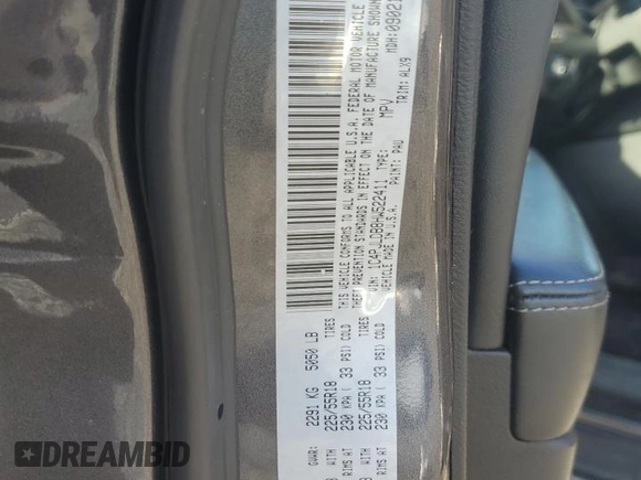 2017 Jeep Cherokee Limited z VIN 1C4PJLDB8HW522411, wystawiony jako Copart lot #55209455 z przebiegiem 216 690 mil mil oraz Szkoda całkowita • Salvage title. Historia ofert i sprzedaży dostępna na DreamBid. Obrazek 12.