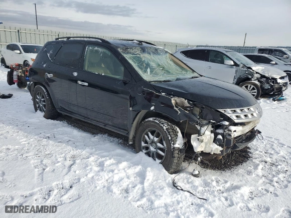 2005 Nissan Murano SE with VIN JN8AZ08W35W430343, listed as a Copart auction lot 80739744 with 166,979 mi miles and Salvage Title. Bid and sale history available at carsss.com. Image 4.