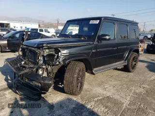 2021 Mercedes-Benz G with VIN W1NYC7HJ1MX402132, listed as a Copart auction lot 43242725 with Not Provided miles and Salvage Title. Bid and sale history available at carsss.com. Image 1.