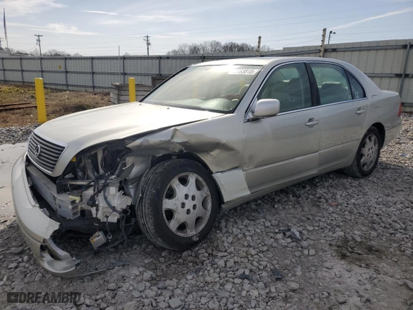 2003 Lexus LS 430 with VIN JTHBN30F530101697, listed as a Copart auction lot 48153815 with 123,414 mi miles and Salvage Title. Bid and sale history available at carsss.com. Image 1.