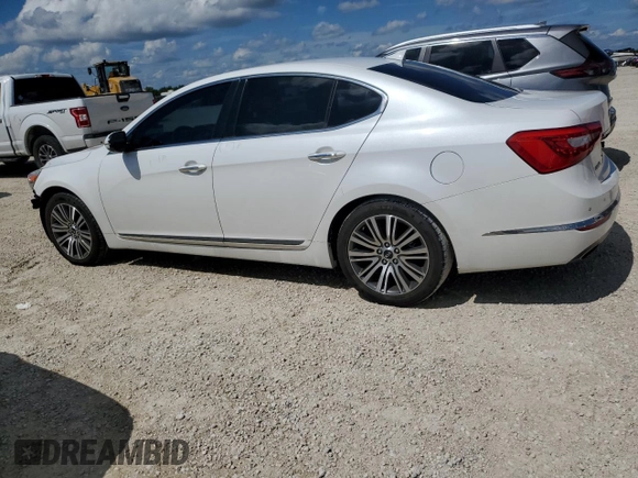 2015 Kia Cadenza Premium with VIN KNALN4D7XF5195899, listed as a Copart auction lot 74051464 with 87,339 mi miles and Salvage Title. Bid and sale history available at carsss.com. Image 2.