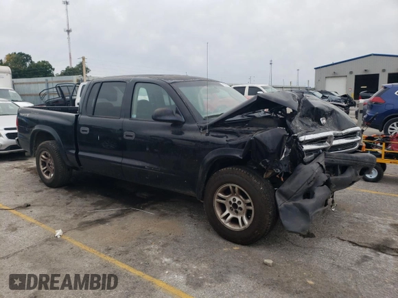 2004 Dodge Dakota Sport with VIN 1D7HL38K04S553703, listed as a Copart auction lot 70974374 with 0 mi miles and Salvage Title. Bid and sale history available at carsss.com. Image 4.