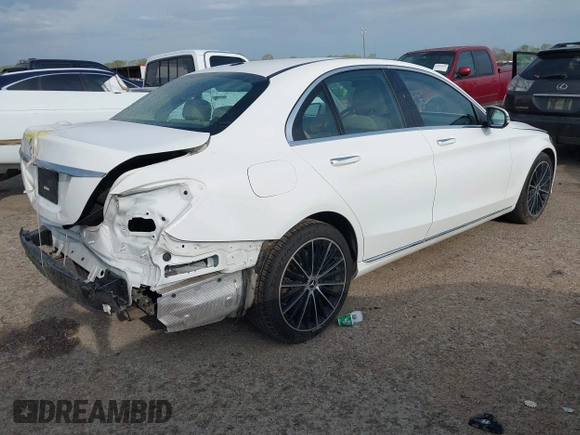 2021 Mercedes-Benz C 300 with VIN W1KWF8DB8MR639303, listed as a IAAI auction lot 41864619 with 67,666 mi miles and . Bid and sale history available at DreamBid. Image 4.