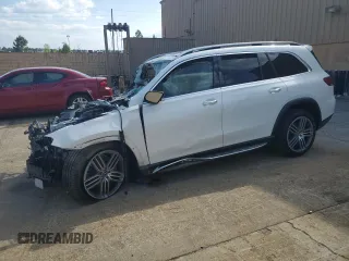2020 Mercedes-Benz GLS 450 with VIN 4JGFF5KE5LA266607, listed as a Copart auction lot 52158675 with Not provided miles and Salvage title. Bid and sale history available at DreamBid. Image 1.