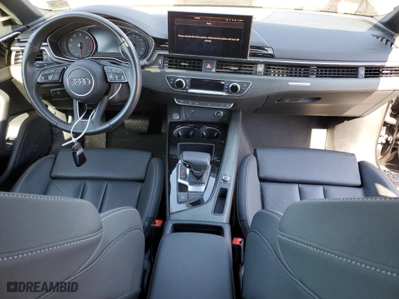 2021 Audi A4 Sedan S line Premium with VIN WAUDAAF48MN001904, listed as a Copart auction lot 47456175 with 27,237 mi miles and Salvage Title. Bid and sale history available at carsss.com. Image 8.