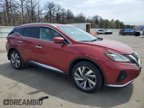 2019 Nissan Murano SL with VIN 5N1AZ2MS6KN163397, listed as a Copart auction lot 53791905 with 128,987 mi miles and Salvage Title. Bid and sale history available at carsss.com. Image 4.