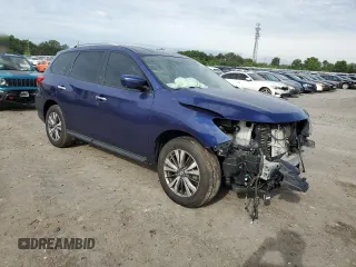 2019 Nissan Pathfinder S with VIN 5N1DR2MM8KC647517, listed as a Copart auction lot 56204075 with 82,956 mi miles and Salvage title. Bid and sale history available at DreamBid. Image 4.