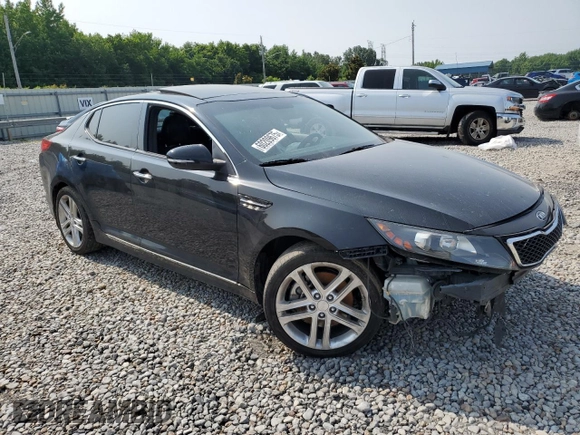 2013 Kia Optima SX with VIN 5XXGR4A60DG110906, listed as a Copart auction lot 60209675 with Not provided miles and Salvage title. Bid and sale history available at DreamBid. Image 4.
