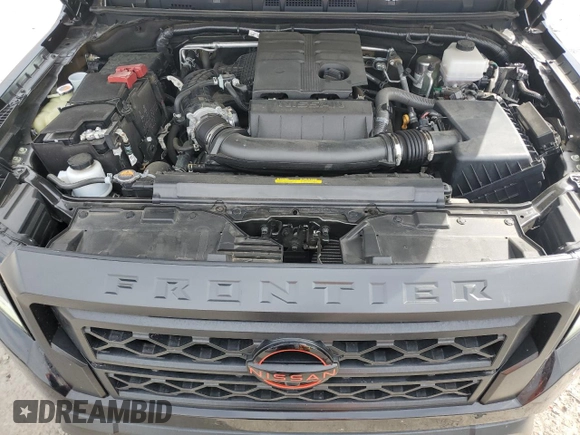 2023 Nissan Frontier SV with VIN 1N6ED1EK8PN670416, listed as a Copart auction lot 59204005 with 19,155 mi miles and Salvage title. Bid and sale history available at DreamBid. Image 11.