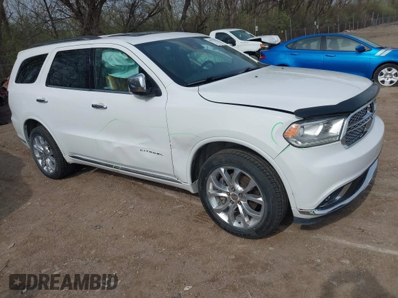 2016 Dodge Durango Citadel with VIN 1C4RDJEGXGC331569, listed as a IAAI auction lot 41933753 with 131,420 mi miles and . Bid and sale history available at DreamBid. Image 1.