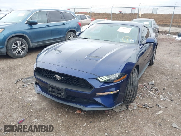 2019 Ford Mustang EcoBoost with VIN 1FA6P8TH8K5185349, listed as a IAAI auction lot 41554974 with 30,023 mi miles and . Bid and sale history available at carsss.com. Image 6.