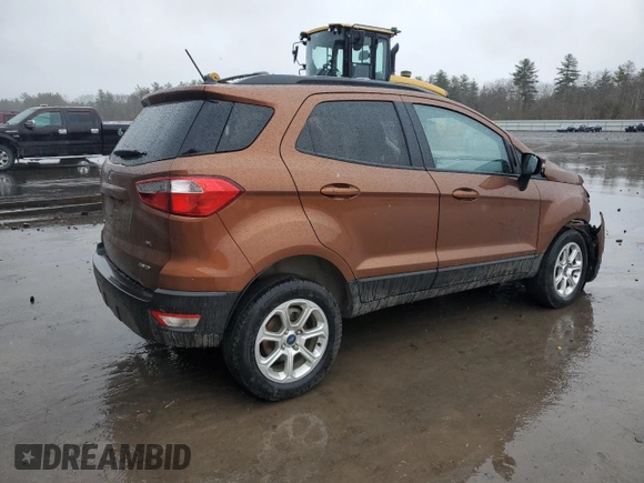 2020 Ford EcoSport SE z VIN MAJ6S3GL3LC389036, wystawiony jako Copart lot #52406165 z przebiegiem Nie podano mil oraz Szkody całkowita. Historia ofert i sprzedaży dostępna na DreamBid. Obrazek 3.