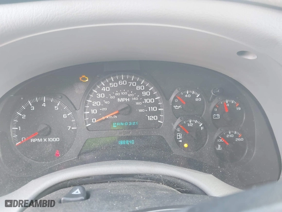 2005 Chevrolet TrailBlazer LS with VIN 1GNET16S156131333, listed as a IAAI auction lot 41673495 with 188,840 mi miles. Bid and sale history available at carsss.com. Image 7.
