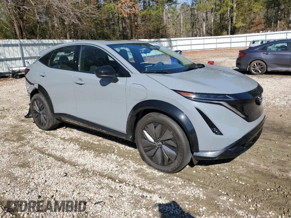 2024 Nissan ARIYA Evolve+ with VIN JN1BF0BA1RM436443, listed as a Copart auction lot 45001295 with 582 mi miles and Salvage title. Bid and sale history available at DreamBid. Image 4.