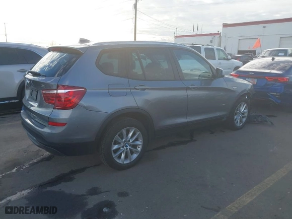 2015 BMW X3 xDrive28i with VIN 5UXWX9C55F0D45021, listed as a IAAI auction lot 41295825 with 101,521 mi miles. Bid and sale history available at carsss.com. Image 4.