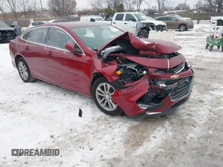 2018 Chevrolet Malibu LT with VIN 1G1ZD5ST8JF271542, listed as a IAAI auction lot 40976498 with 102,816 mi miles. Bid and sale history available at carsss.com. Image 1.