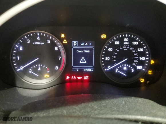 2016 Hyundai Tucson SE with VIN KM8J3CA48GU143856, listed as a Copart auction lot 42593215 with 87,508 mi miles and Salvage Title. Bid and sale history available at carsss.com. Image 9.