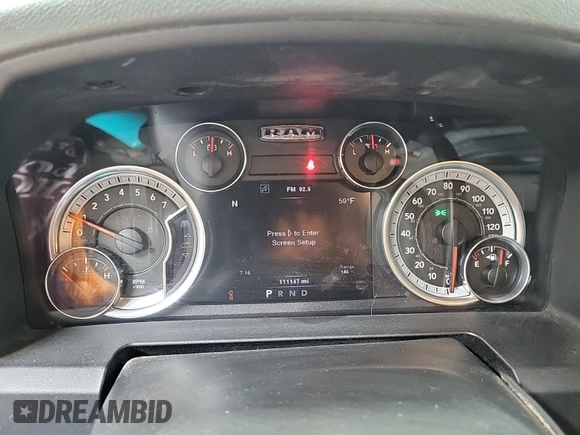 2013 Ram 1500 SLT z VIN 1C6RR7GT8DS695903, wystawiony jako IAAI lot #42557303 z przebiegiem 111 147 mil mil oraz . Historia ofert i sprzedaży dostępna na DreamBid. Obrazek 38.