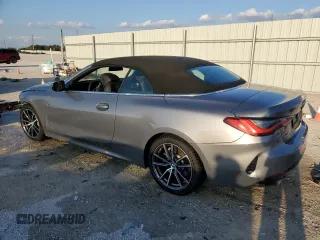2025 BMW 4 Series 430i with VIN WBA33DB02SCT31055, listed as a Copart auction lot 47580395 with 14,250 mi miles and Clean Title. Bid and sale history available at carsss.com. Image 2.