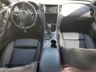 2021 Infiniti Q50 Red Sport 400 with VIN JN1FV7DP2MM850371, listed as a Copart auction lot 73762964 with 49,874 mi miles and Salvage Title. Bid and sale history available at DreamBid. Image 8.