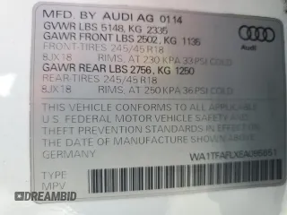 2014 Audi allroad Premium with VIN WA1TFAFLXEA095651, listed as a Copart auction lot 71114674 with 123,095 mi miles and Salvage Title. Bid and sale history available at carsss.com. Image 14.