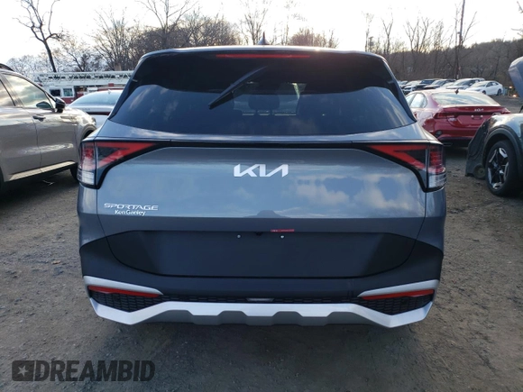 2025 Kia Sportage EX with VIN 5XYK33DF0SG256393, listed as a Copart auction lot 83402764 with 0 mi miles and Salvage Title. Bid and sale history available at carsss.com. Image 6.