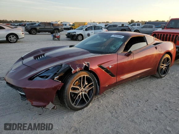 2019 Chevrolet Corvette 1LT with VIN 1G1YB2D75K5120858, listed as a Copart auction lot 76556084 with 28,932 mi miles and Salvage Title. Bid and sale history available at carsss.com. Image 1.